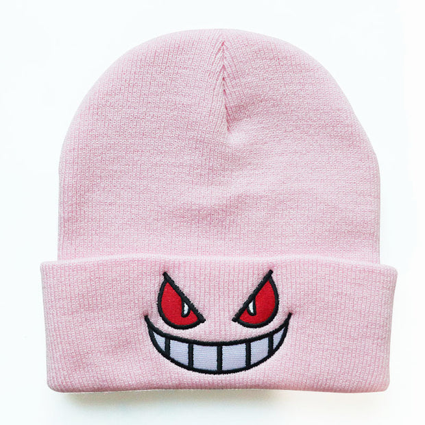 Devil Eyes Embroidered Beanies