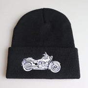 MOTORCYLE Knitted Hood Woolen Beanie