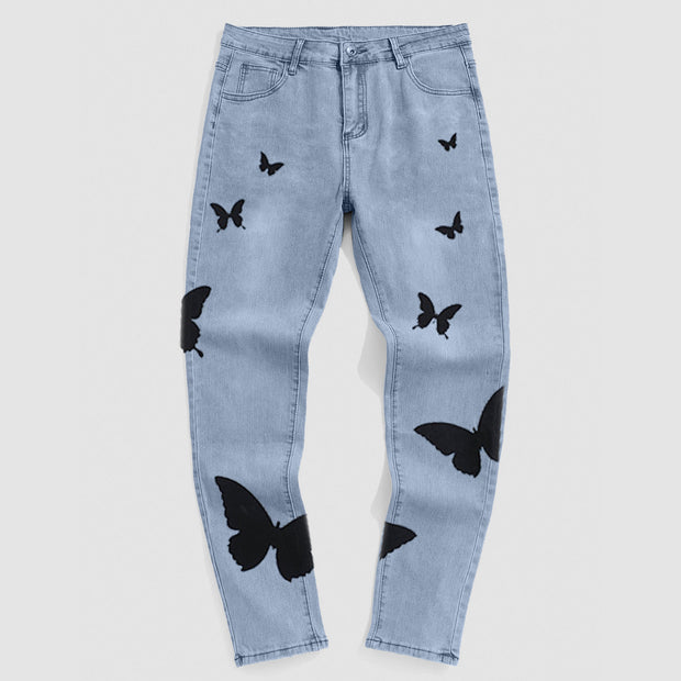 Blue Butterfly Jeans