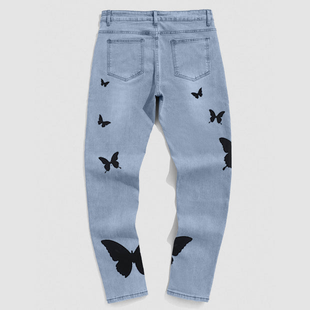 Blue Butterfly Jeans