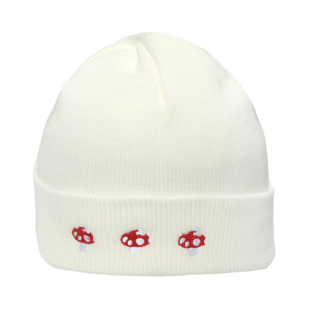 Mushroom Hip Hop Knitted Hood Woolen Beanie