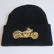 MOTORCYLE Knitted Hood Woolen Beanie