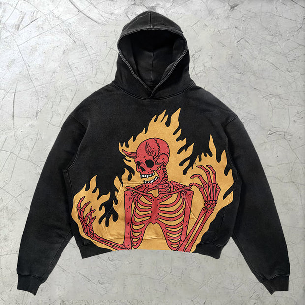 Fire Skeleton Sweatshirt