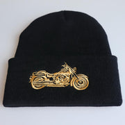 MOTORCYLE Knitted Hood Woolen Beanie