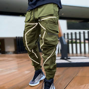 Multi-pocket Reflective Sports Fitness Trousers