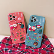 Merry Christmas 3D Cartoon iphone Cases