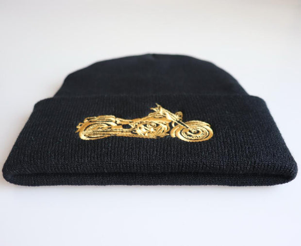 MOTORCYLE Knitted Hood Woolen Beanie