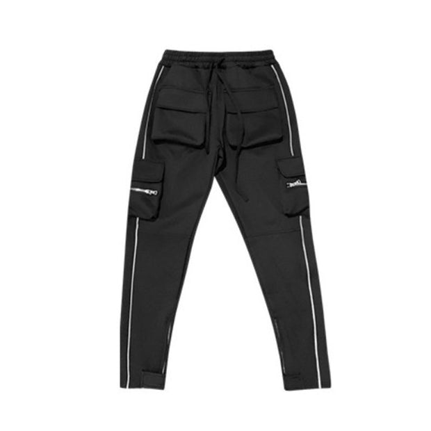 Stretch Multi-pocket Reflective Sports Fitness Trousers