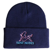 Embroidery Knitted Hood Woolen Beanies