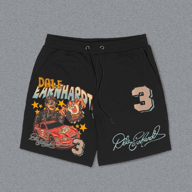 Personality Racer No. 3 Print Knitted Shorts