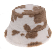 Cow Pattern Design Rabbit Fur Hat