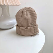 Solid Color Street Style Woolen Beanies
