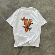 V Letter Butterfly Short Sleeve T-shirt