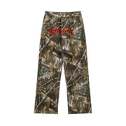 Straight cargo pants loose hip-hop retro casual camouflage pants