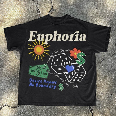 Euphoria Print Short Sleeve T-Shirt