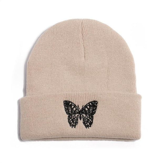 Butterfly Embroidered Beanies