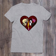 Skull Broken Heart print T-shirt