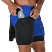 Casual Double Layer Quick Drying Breathable Sports Shorts