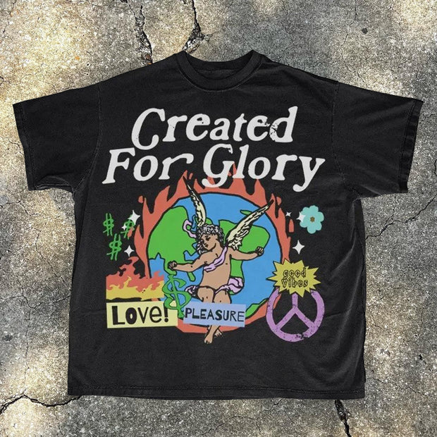 Created For Glory Print Short Sleeve T-Shirt