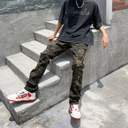 Jeans Retro Stretch Camouflage Cargo Pants Ripped Pants