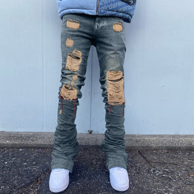 Ripped Street Hip Hop Style Jeans