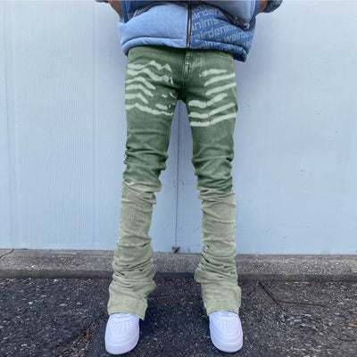 Vintage Gradient Jeans Straight Leg Trousers