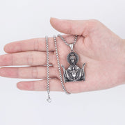 Christian virgin mary necklace stainless steel necklace