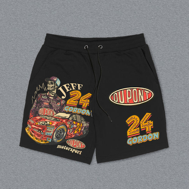 Racer No. 24 Jeff Print Knitted Shorts
