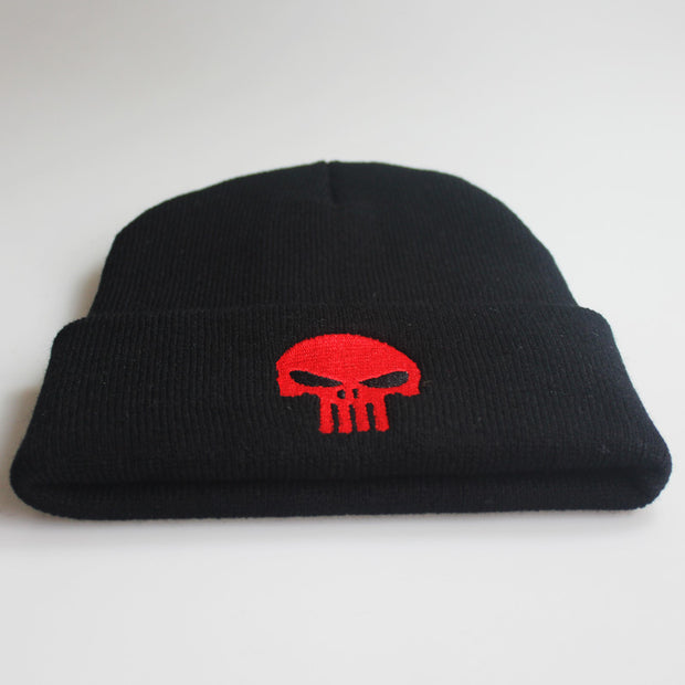 Embroidery Skull Wool Knitted Beanies