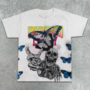 Butterfly Skeleton Short Sleeve T-shirt