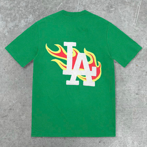 Trendy brand printed street short-sleeved T-shirt