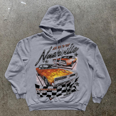 Graffiti Car Print Sweatshirt