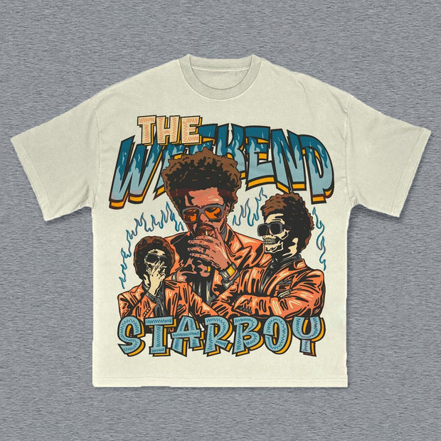 Starboy Print Short Sleeve T-Shirt