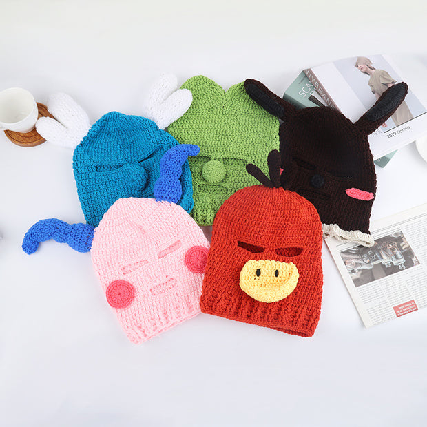 Funny Cartoon Knitted Wool Beanies