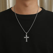 Plain Titanium Steel Cross Necklace