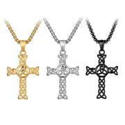 Plain Titanium Steel Cross Necklace