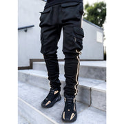 Stretch Multi-pocket Reflective Sports Fitness Trousers