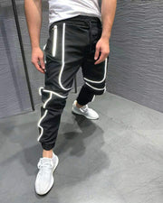 Stretch Reflective Sports Fitness Trousers