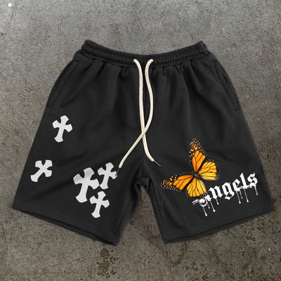 Cross Angel Letter Shorts