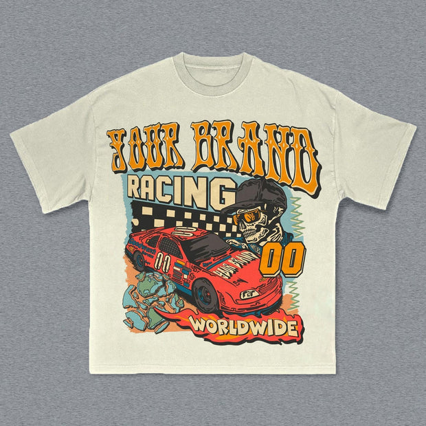 Racer No. 00 Print Short Sleeve T-Shirt