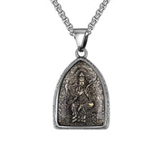 Personality eight patron saints natal amulet titanium steel Buddhist Guanyin elephant god pendant