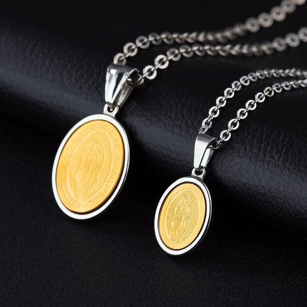 Fashion trend personality retro pendant couple necklace