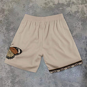 Butterfly Print Sports Shorts