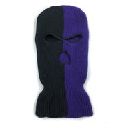 contrast color matching three-hole Beanie ski mask