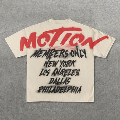 Motion Print Short Sleeve T-Shirt